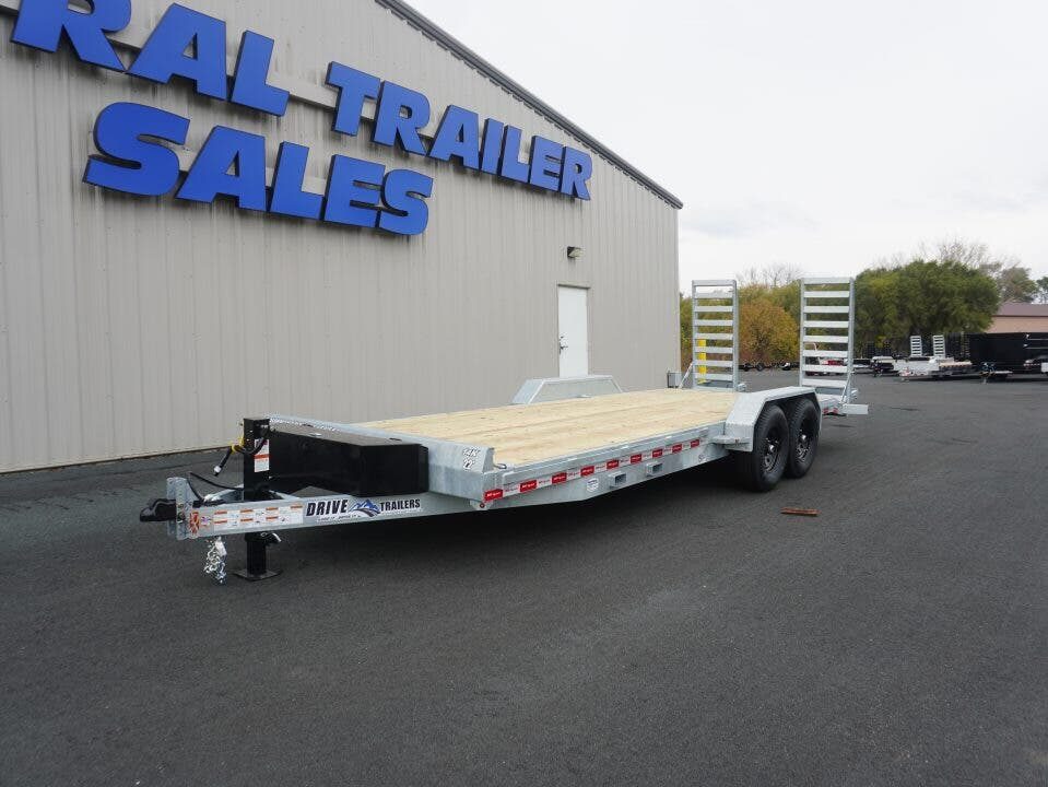 New 2027 Drive Trailers 82"X22' Galvanized Equipment Trailer