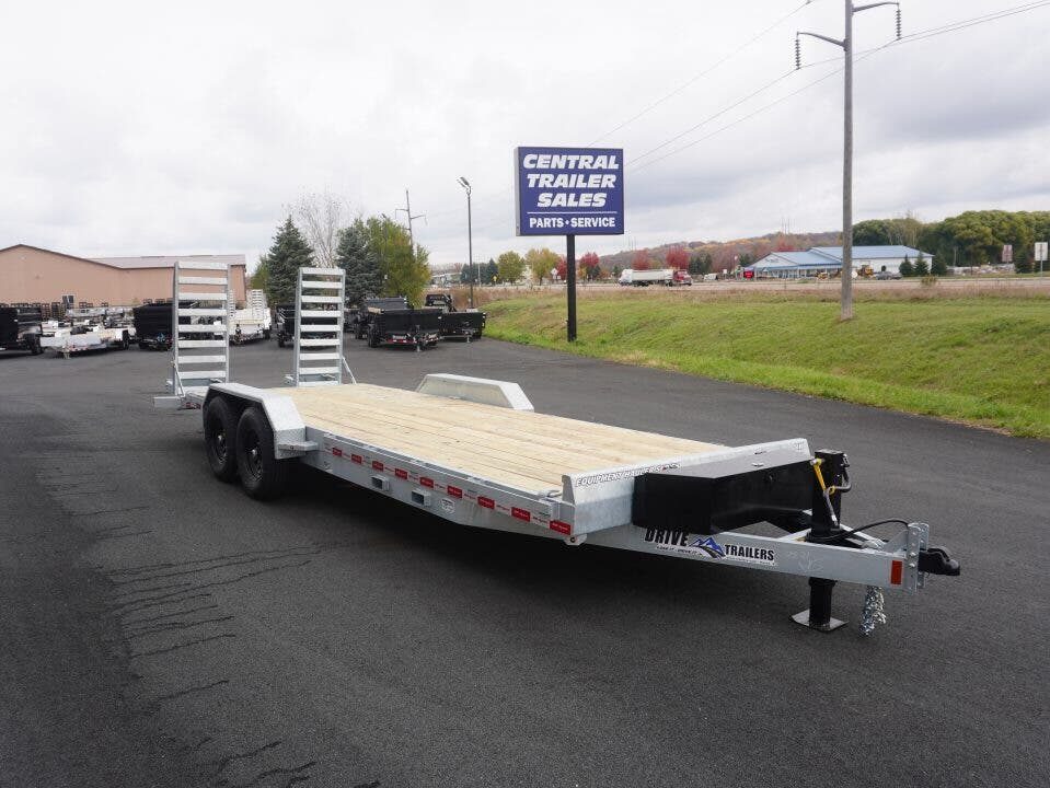 New 2027 Drive Trailers 82"X22' Galvanized Equipment Trailer