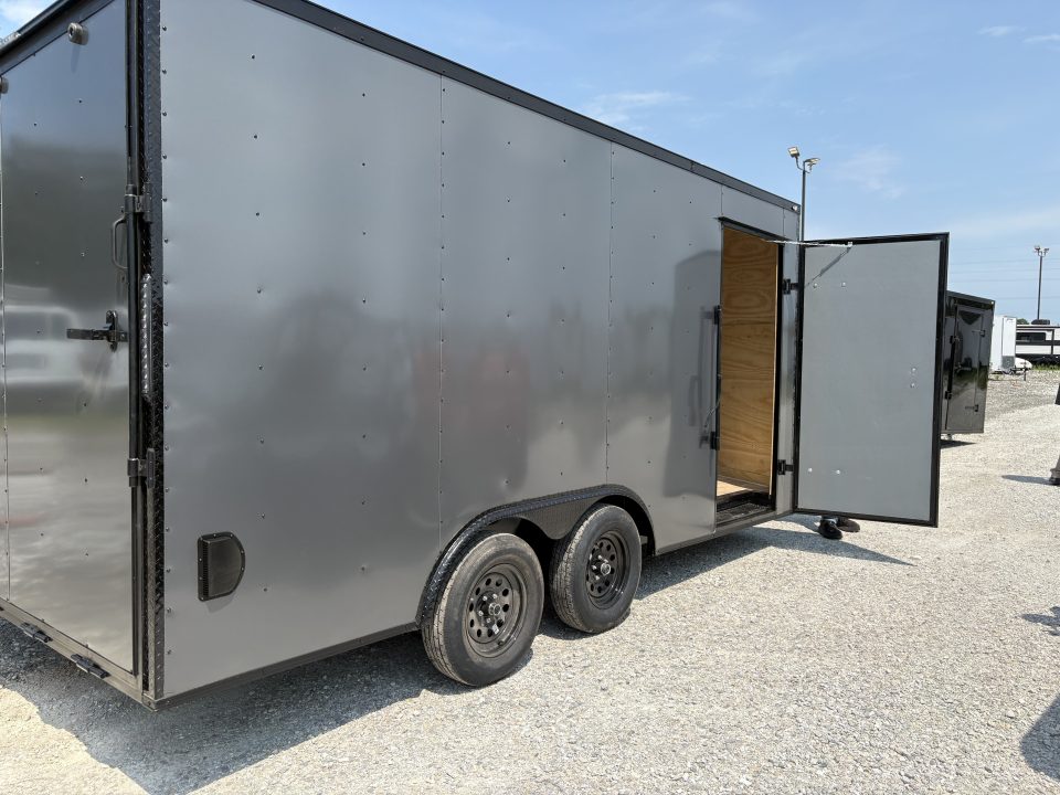 New 2027 Mammoth 8.5x16 TA, 7' interior height, 3.5k axles, .080 polycore, black out package Cargo / Enclosed Trailer