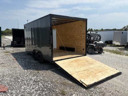 New 2027 Mammoth 8.5x16 TA, 7' interior height, 3.5k axles, .080 polycore, black out package Cargo / Enclosed Trailer