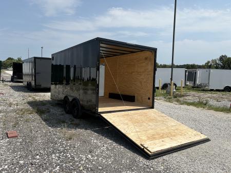 New 2027 Mammoth 8.5x16 TA, 7' interior height, 3.5k axles, .080 polycore, black out package Cargo / Enclosed Trailer