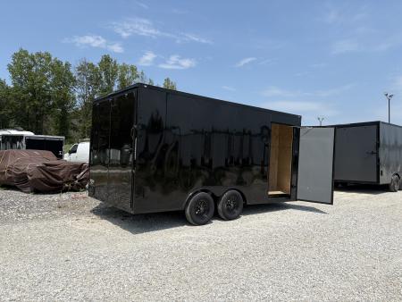 New 2027 Mammoth 8.5x16 TA, 7' interior height, 3.5k axles, .080 polycore, black out package Cargo / Enclosed Trailer