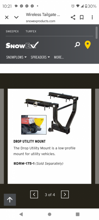 New 2027 SnowEx SR 210 Wireless Salter Snow Plow