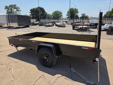 New 2027 H&H Trailers 76x12 Solid Side 5K Brake Utility Trailer