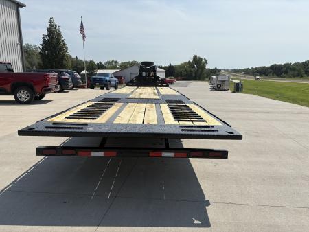 New 2027 Midsota FBHB3612-259G Hydraulic Tail Goosneck Flatbed Trailer