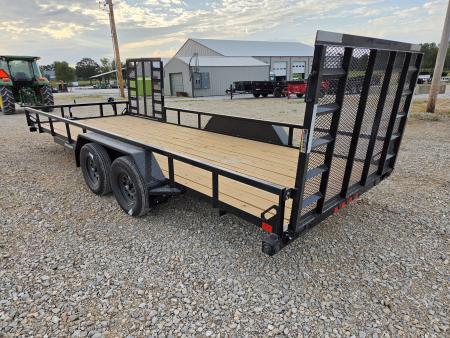 New 2026 Load Trail 83X20 TANDEM 7K TUBE TOP UTILITY W/SIDE GATE & 4' REAR GATE