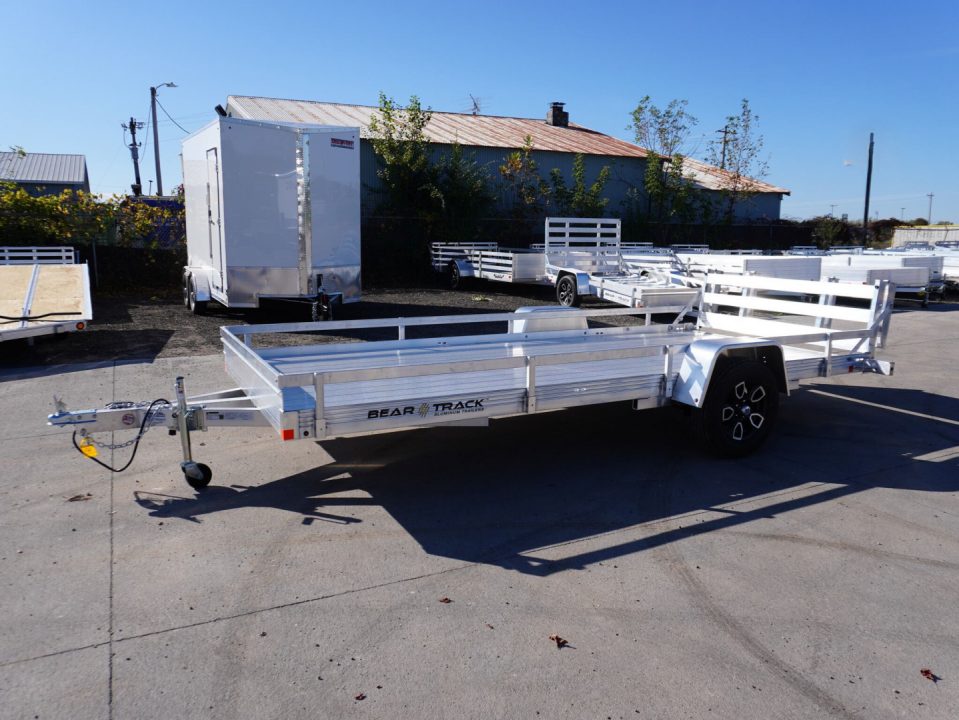 New 2026 Bear Track 80"x15ft Aluminum Utility Trailer