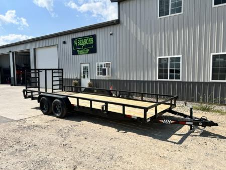 New 2027 H&H Trailers 82 X20' Rail Side 7k gvwr Utility Trailer