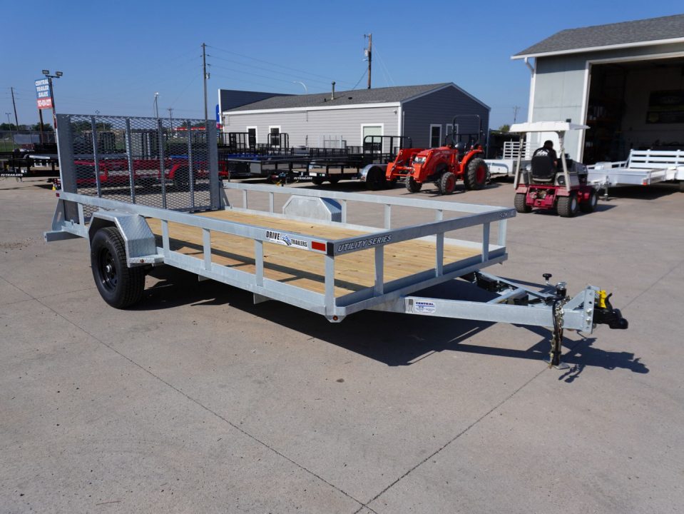 New 2027 Drive Trailers 7x14ft Galvanized Utility Trailer