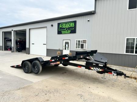 New 2027 H&H Trailers 82 X18' EX 7K SPEEDLOADER POWER TILT Car / Racing Trailer