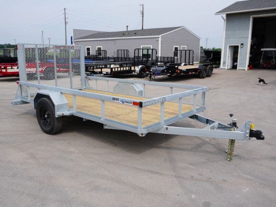 New 2026 Drive Trailers 6x12ft Galvanized Utility