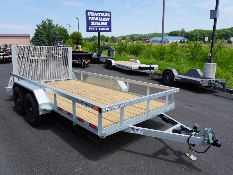 New 2026 Drive Trailers 7x14ft Galvanized Utility Trailer
