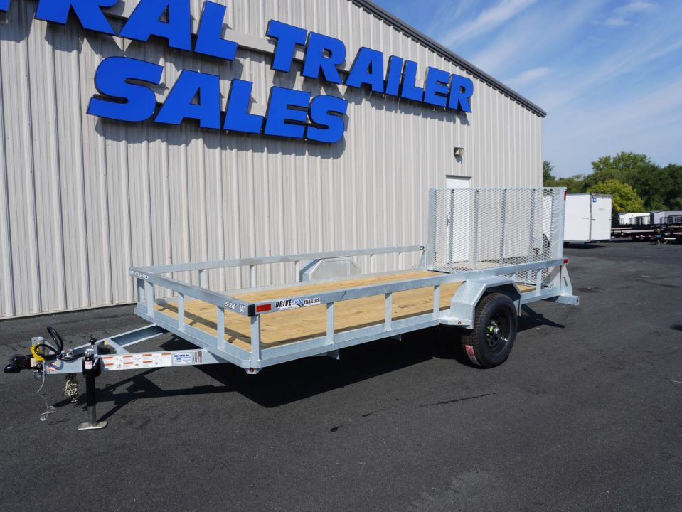 New 2027 Drive Trailers 7x14ft Galvanized Utility Trailer