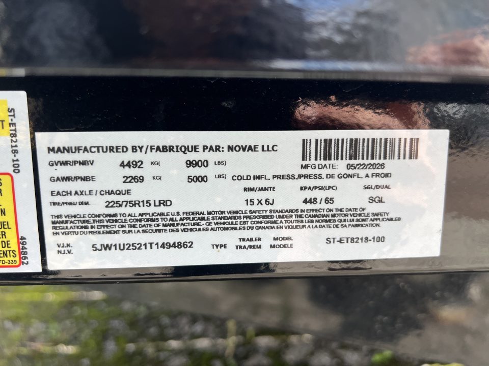 New 2027 Sure-Trac 7X18 10K Equipment Trailer
