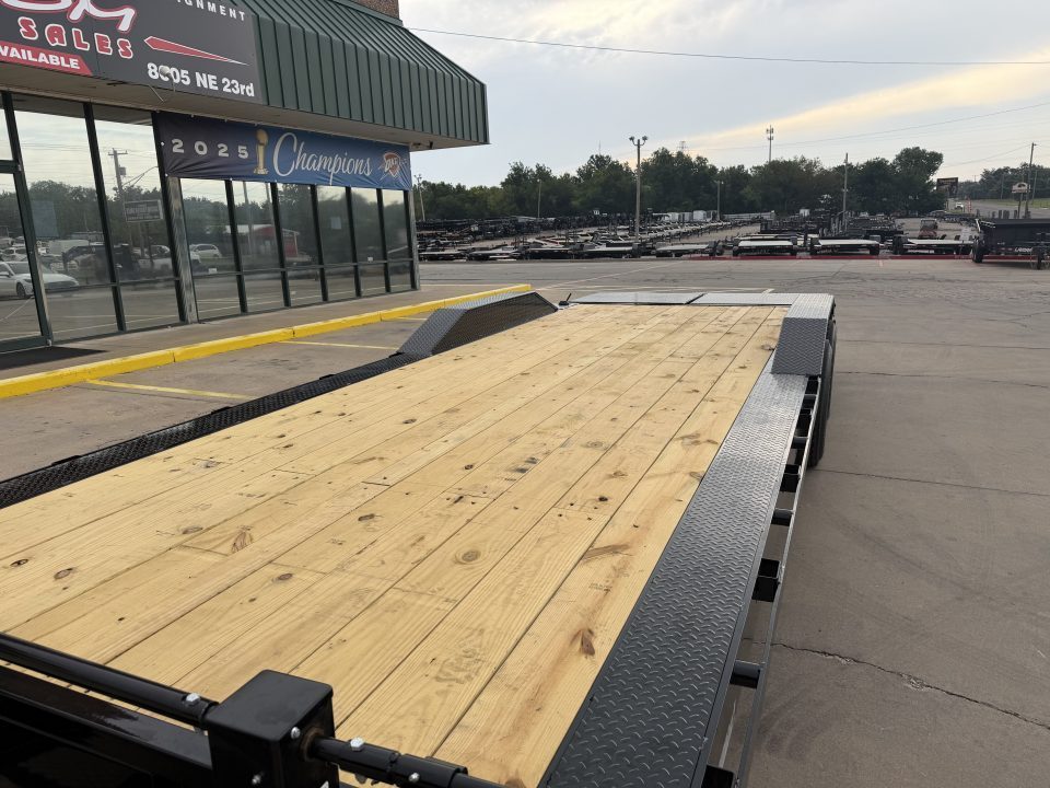 New #393730 2027 LOAD TRAIL CH 24 X 102 TANDEM AXLE 14K EQUIPMENT HAULER W/ MAX RAMPS & 14 PLY TIRES