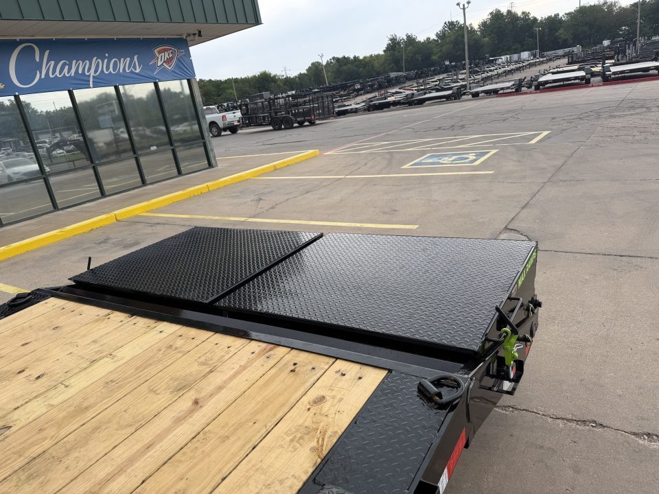 New #393730 2027 LOAD TRAIL CH 24 X 102 TANDEM AXLE 14K EQUIPMENT HAULER W/ MAX RAMPS & 14 PLY TIRES