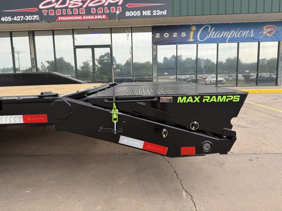 New #393730 2027 LOAD TRAIL CH 24 X 102 TANDEM AXLE 14K EQUIPMENT HAULER W/ MAX RAMPS & 14 PLY TIRES