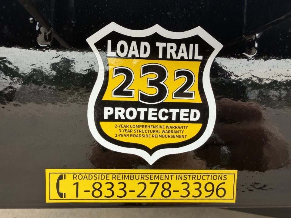New #393730 2027 LOAD TRAIL CH 24 X 102 TANDEM AXLE 14K EQUIPMENT HAULER W/ MAX RAMPS & 14 PLY TIRES