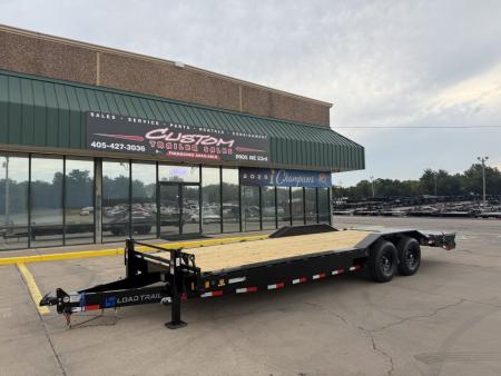 New #393730 2027 LOAD TRAIL CH 24 X 102 TANDEM AXLE 14K EQUIPMENT HAULER W/ MAX RAMPS & 14 PLY TIRES