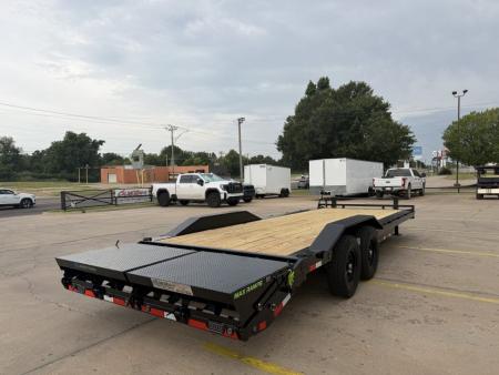 New #393730 2027 LOAD TRAIL CH 24 X 102 TANDEM AXLE 14K EQUIPMENT HAULER W/ MAX RAMPS & 14 PLY TIRES