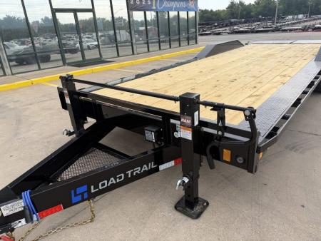 New #393730 2027 LOAD TRAIL CH 24 X 102 TANDEM AXLE 14K EQUIPMENT HAULER W/ MAX RAMPS & 14 PLY TIRES