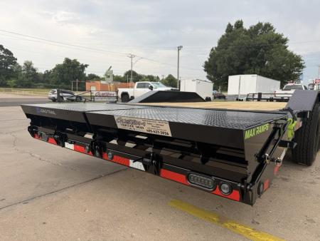 New #393730 2027 LOAD TRAIL CH 24 X 102 TANDEM AXLE 14K EQUIPMENT HAULER W/ MAX RAMPS & 14 PLY TIRES