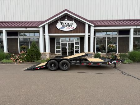 New Liberty 6'11" x 20' Split Deck I-Beam Tilt Trailer 15.4K