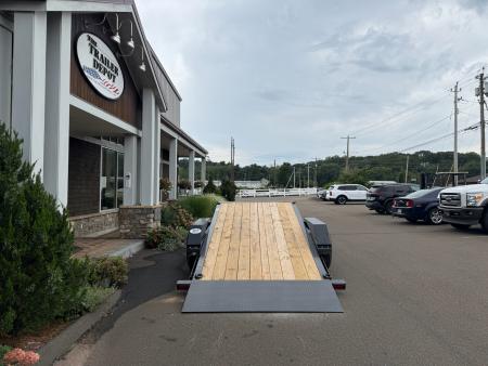New Liberty 6'11" x 20' Split Deck I-Beam Tilt Trailer 15.4K