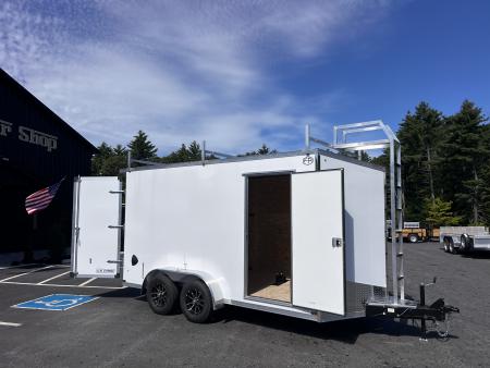 New 2027 US Cargo 7X14+ 2ft V-Nose / I-Beam Frame / Contractor Package / 7' interior - 7000GVW
