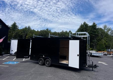 New 2027 US Cargo 8.5X16+ 2ft V-Nose / I-Beam Frame / Contractor Package / 7' interior / Blackout - 7000GVW