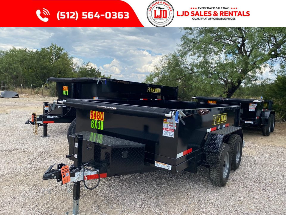 New 2026 US Built 6' x 10' x 2 ' Dump Trailer - 7K GVWR