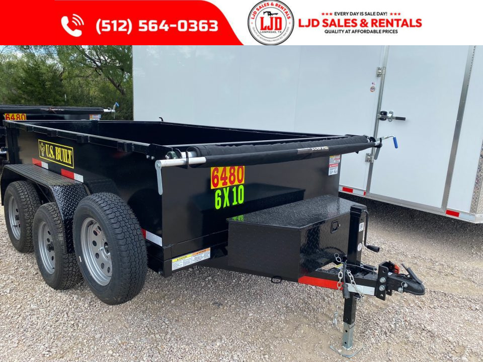 New 2026 US Built 6' x 10' x 2 ' Dump Trailer - 7K GVWR