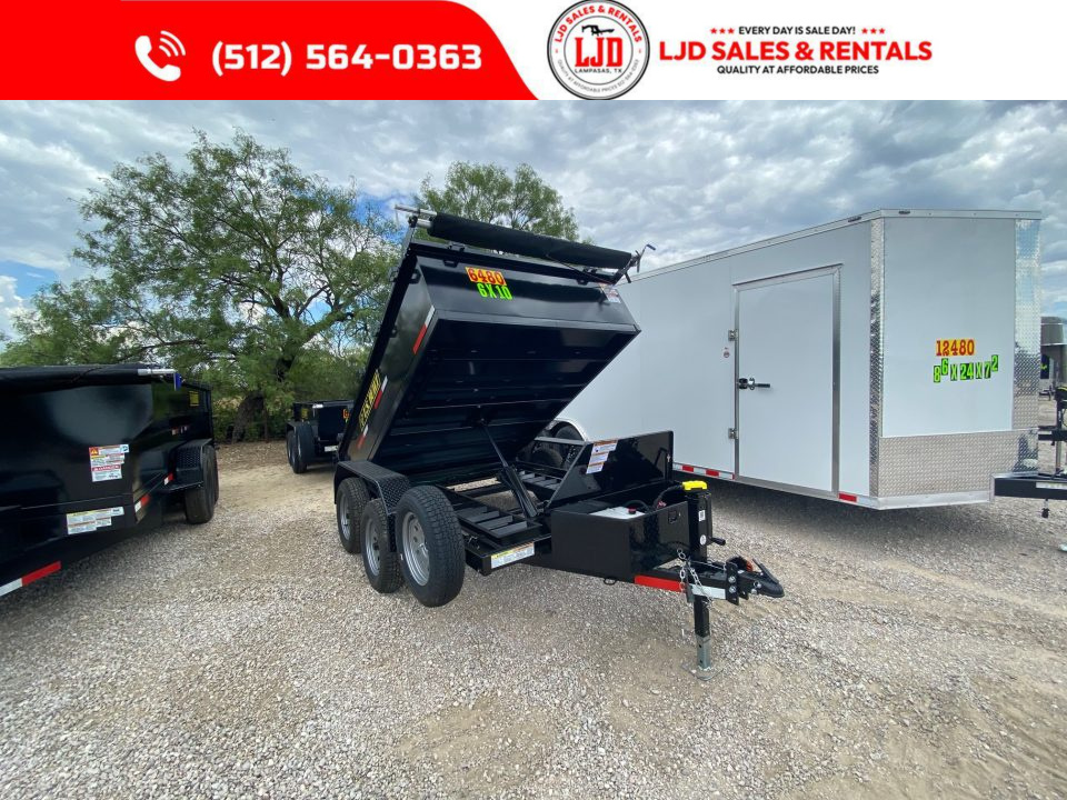New 2026 US Built 6' x 10' x 2 ' Dump Trailer - 7K GVWR