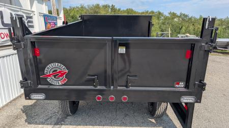 New 2027 Homesteader 6x10 Deckover Dump Trailer w/ Dropside on Curbside & Barn Doors