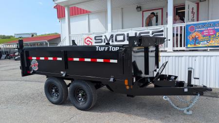 New 2027 Homesteader 6x10 Deckover Dump Trailer w/ Dropside on Curbside & Barn Doors