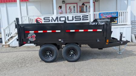 New 2027 Homesteader 6x10 Deckover Dump Trailer w/ Dropside on Curbside & Barn Doors