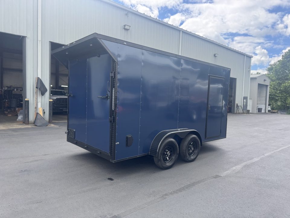 New 2026 Maximum Cargo Trailers 7X14TA Cargo / Enclosed Trailer *INDIGO BLUE W/ BLACK