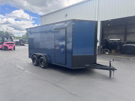 New 2026 Maximum Cargo Trailers 7X14TA Cargo / Enclosed Trailer *INDIGO BLUE W/ BLACK