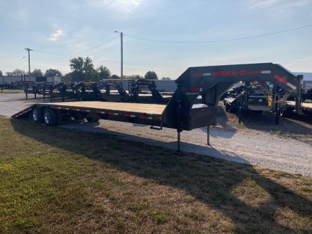 New 2027 MAXX-D 102x36 TANDEM 25.9K GN HYDROTAIL W/ STEEL RUNNERS, HYDROJACKS, DISC BRAKES & WIRELESS REMOTE Flatbed Trailer
