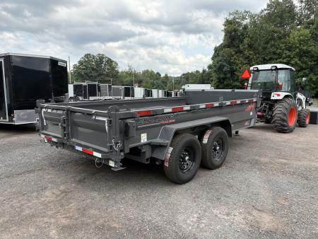 New 2027 Horizon Trailers EZ7 7x14 14K Dump Trailer with Stabilizer Jacks & Extension Brackets
