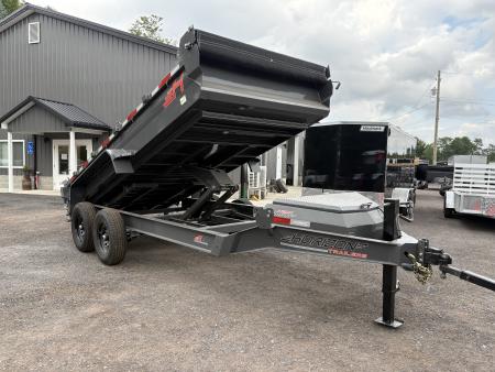New 2027 Horizon Trailers EZ7 7x14 14K Dump Trailer with Stabilizer Jacks & Extension Brackets