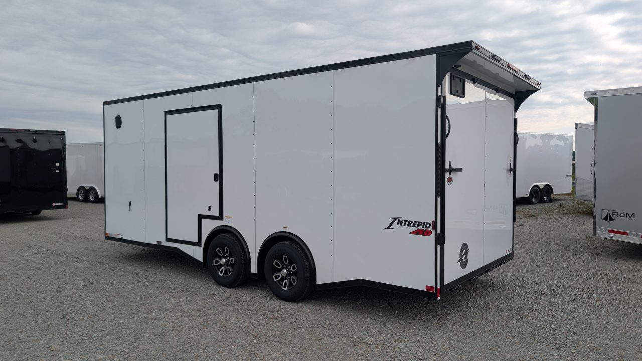 New 2027 Homesteader 8.5 x 20 HD SERIES Intrepid Car Hauler w/ EZ-EXIT DOOR (84" Inside)