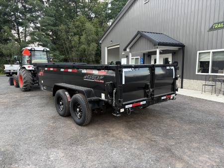 New 2027 Horizon Trailers LZ7 7x14 14K Dump Trailer with 30" Sides & Stabilizer Jacks