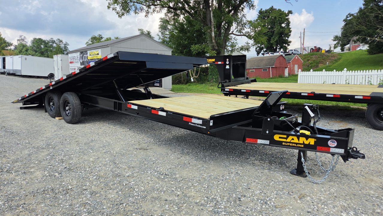 New 2027 Cam Superline 8.5X26 DECKOVER SPLIT TILT Tilt Trailer