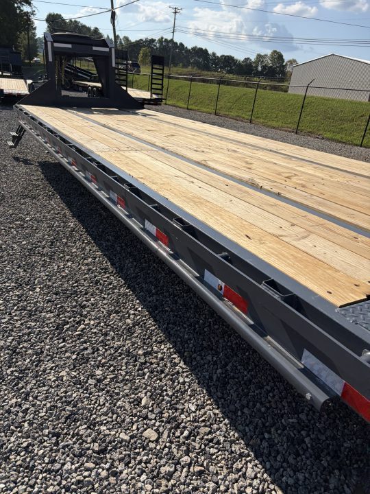 New 2027 Triple Crown Heavy Duty 40' Gooseneck Equipment Trailer, 27,900K GVWR, Mega Ramps, Spare