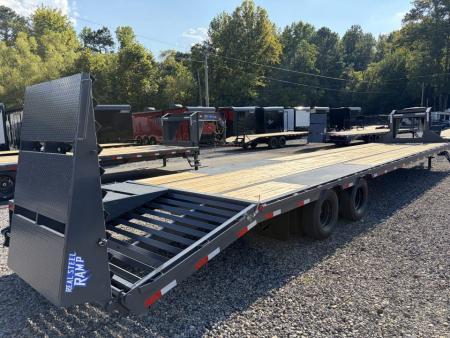 New 2027 Triple Crown Heavy Duty 40' Gooseneck Equipment Trailer, 27,900K GVWR, Mega Ramps, Spare