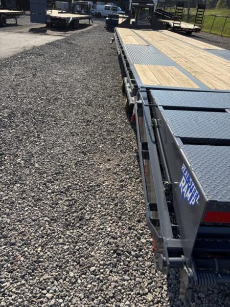 New 2027 Triple Crown Heavy Duty 40' Gooseneck Equipment Trailer, 27,900K GVWR, Mega Ramps, Spare