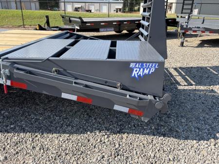 New 2027 Triple Crown Heavy Duty 40' Gooseneck Equipment Trailer, 27,900K GVWR, Mega Ramps, Spare