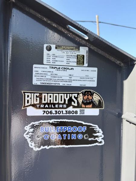 New 2027 Triple Crown Heavy Duty 40' Gooseneck Equipment Trailer, 27,900K GVWR, Mega Ramps, Spare