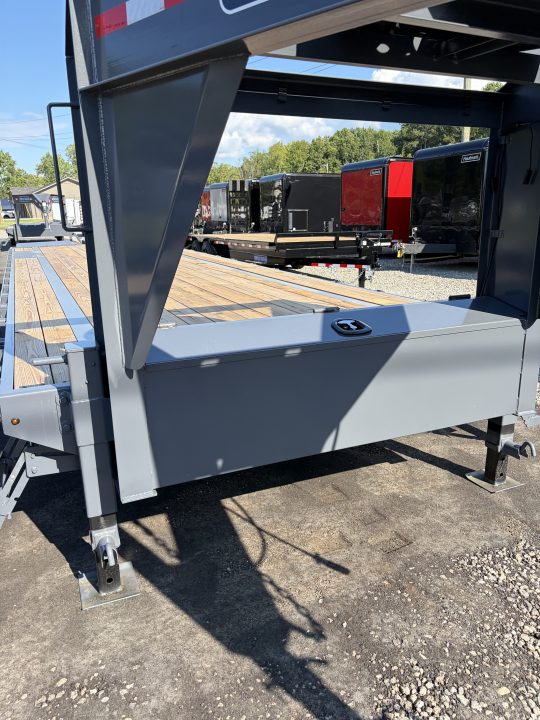 New 2027 Triple Crown Heavy Duty 35' Gooseneck Equipment Trailer, 17,500K GVWR, Mega Ramps, Spare